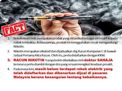 Bahaya Vape Rokok Elektronik E Cigarette Kkm