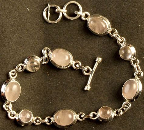 Rose Quartz Bracelet Exotic India Art