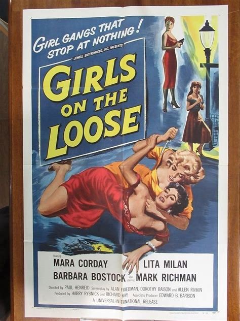 B241us版1sh 映画ポスター Girls On The Loose 監督 ポール ヘンリード Org 58166その他｜売買さ