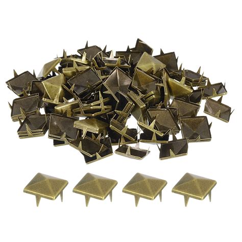 Pack Square Pyramid Rivets For Clothing Mm Four Jaw Studs Spikes