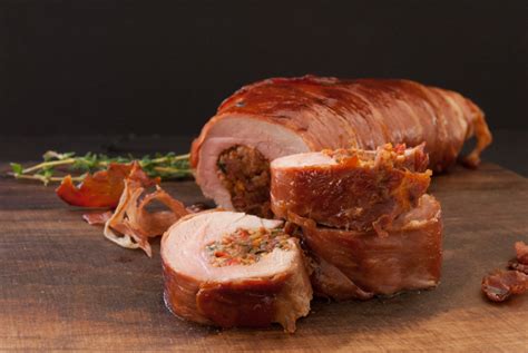 Prosciutto Wrapped Pork With Chorizo Gusto Tv