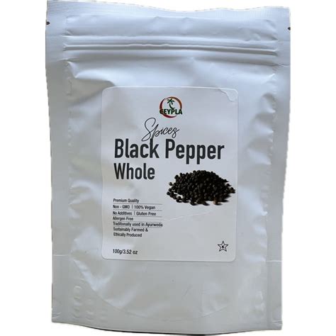 Black Pepper Whole 100g Premium Quality By Ceypla