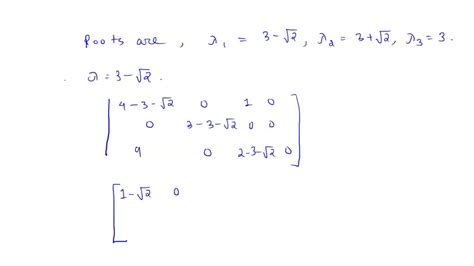 Solved Find All The Eigenvalues And Corresponding Eigenvectors Of The