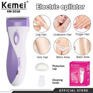 Kemei Waterproof Electric Epilator Women Shaver Bikini Underarm Body