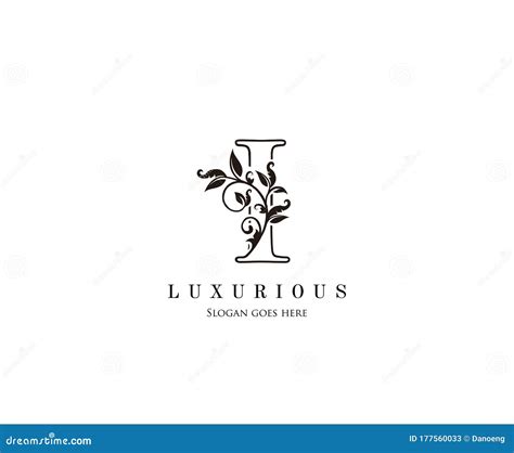 A Beleza De Luxo Inicial Floresce O Logotipo Do Monograma De