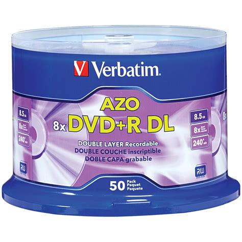 50PK DVD+R DL 8.5GB 8X BRANDED SURFACE SPINDLE 97000