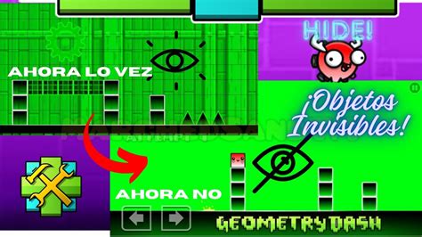 Cómo Hacer Objetos Y Obstáculos Invisibles En Geometry Dash 2 2 Youtube