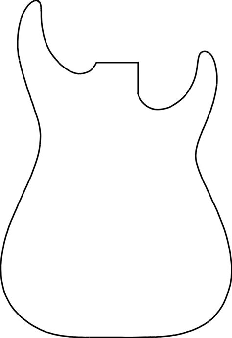 Free Printable Guitar Body Templates