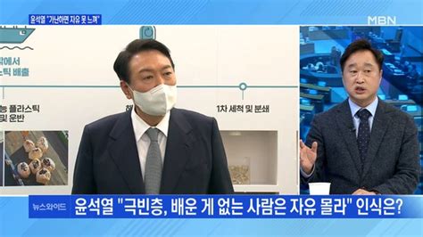 백운기의 뉴스와이드 윤석열 극빈층·배운 게 없는 사람 자유 몰라 이재명 김문기 시장 때는 몰랐다 Vs 국민의힘