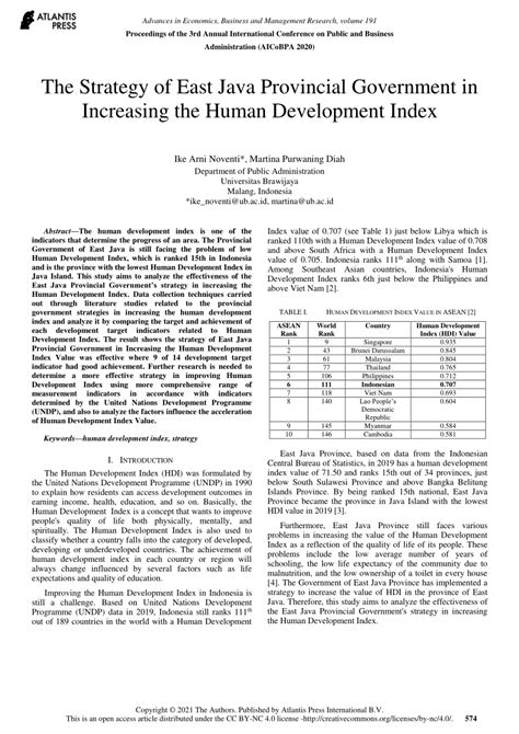 (PDF) The Strategy of East Java Provincial Government in Increasing the ...