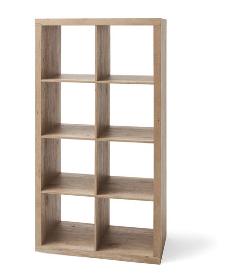 Better Homes & Gardens 8-Cube Storage Organizer, Natural Wood Grain ...