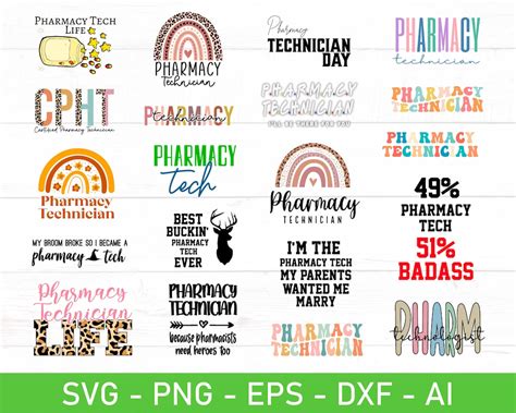 Pharmacy Tech Svg Pharmacy Technician Svg Eps Dxf Ai Png Files