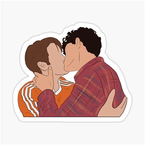 Nick And Charlie Kissing Sticker For Sale By Caroline8d Redbubble