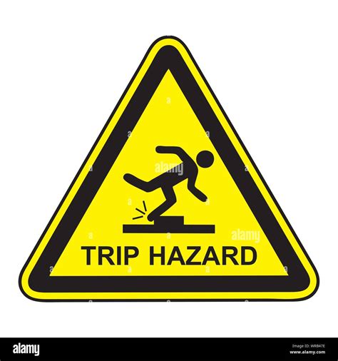 Trip Hazard Sign Vector Stock Vector Image And Art Alamy