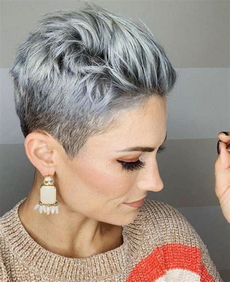 Short Haircuts For White Hair