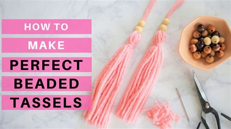 DIY: Make a Perfect Beaded Yarn Tassel - YouTube