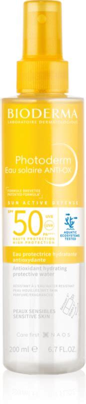 Bioderma Photoderm Eau Solaire Anti Ox Spray Solaire Spf Notino Fr