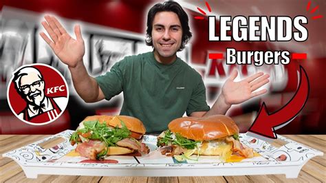 Je Teste Les Nouveaux Burgers Legends De Chez Kfc 🐔 Burger Fourme D