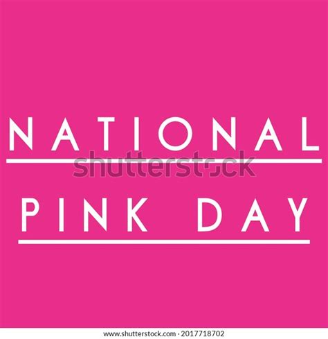 National Pink Day June 23 Holiday Stock Illustration 2017718702