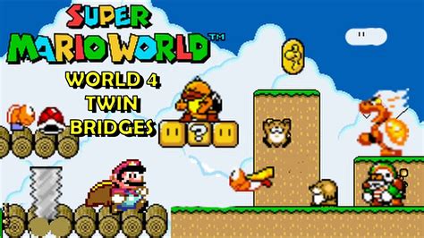 Super Mario World Walkthrough All Exits World Twin Bridges