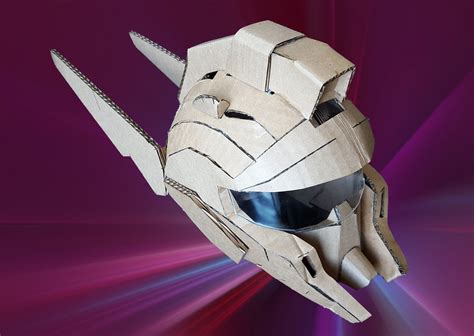 Diy Robot Cardboard Helmet 7 Steps With Pictures Instructables