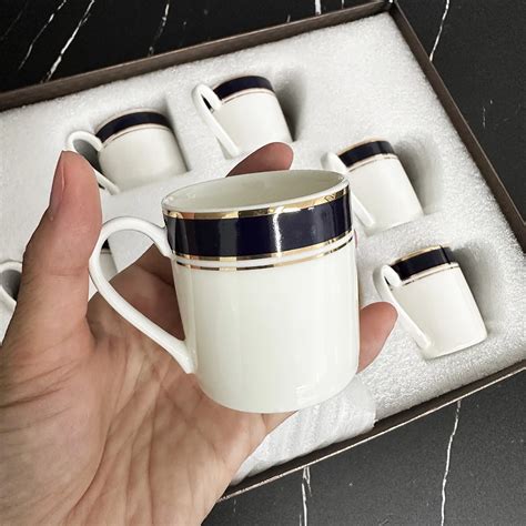 Zestaw 6 Kolorowych Zestaw Ceramicznych Fili Anek Fili Anki Do Espresso