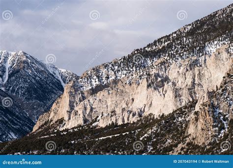 Near Buena Vista Colorado The Chalk Cliffs Of Mount Princeton Stock