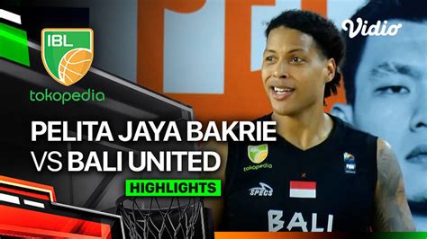 Pelita Jaya Bakrie Jakarta Vs Bali United Basketball Highlights IBL