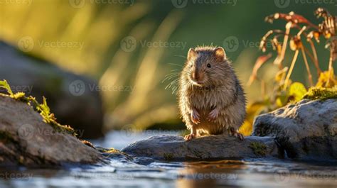 Close-up photo of a Vole looking in their habitat. Generative AI 29260876 Stock Photo at Vecteezy