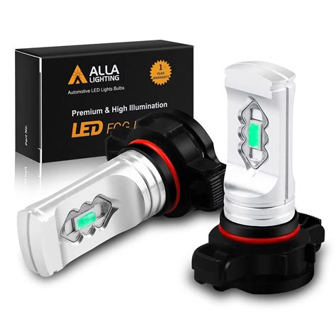 Alla Lighting 3600lm Xtreme Super Bright PSX24W LED Bulbs PSX24W Fog