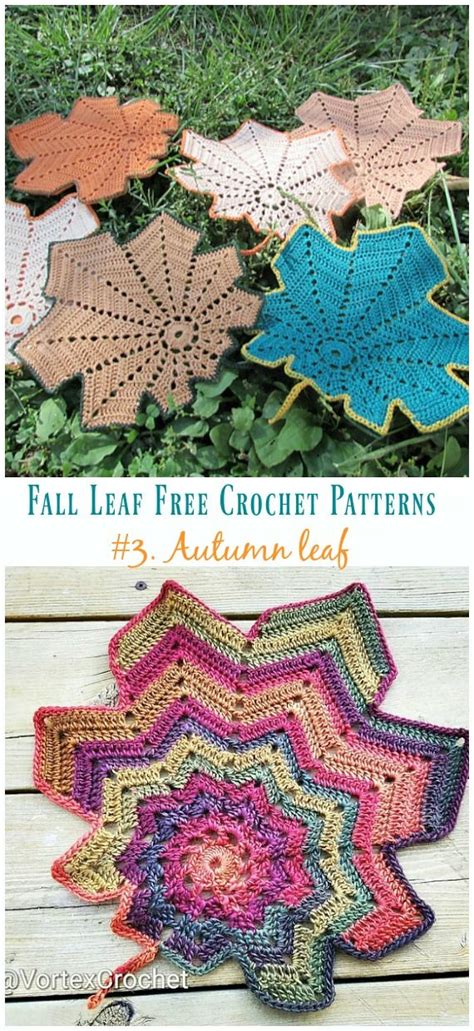 Autumn Leaf Crochet Free Pattern Autumn Leaf Crochet Leaf Patterns