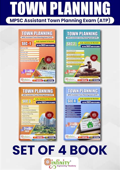 Mpsc Assistant Town Planning Exam Atp Comprehensive Books Set Of