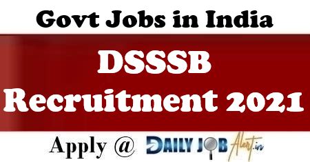 Dsssb Recruitment Apply Online Technical Asst Pharmacist