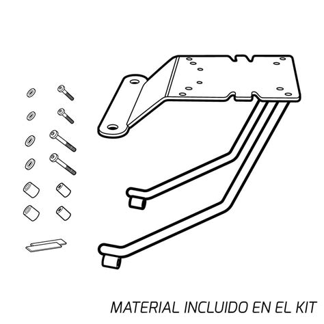 SOPORTE BAÚL SHAD KYMCO K XCT 125 300 COLOR Negro TALLA TALLA ÚNICA