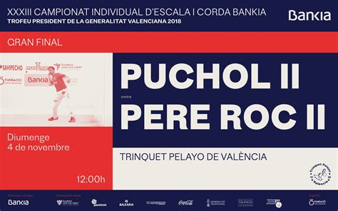 PELAYO FI DE TRAJECTE PER A PUCHOL II I PERE ROC II Fundació de