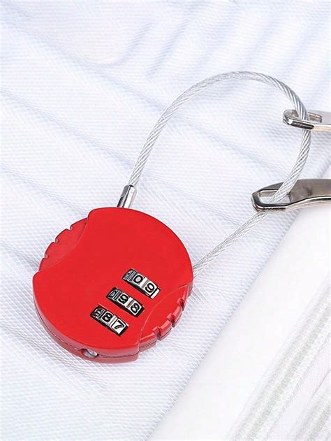 Pc Wire Rope Digit Combination Lock Suitcase Password Padlock Cable