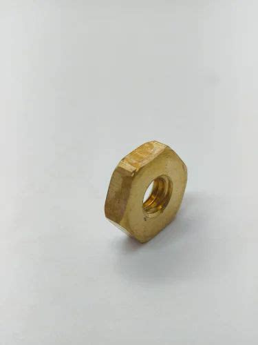 Hexagonal Golden Brass Hex Nut For Hardware Fitting Inner Diameter