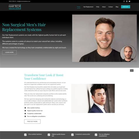 Hair Tech Solutions Nebulas Website Design