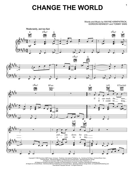 Change The World Sheet Music Direct