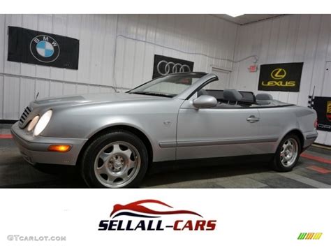 Brilliant Silver Metallic Mercedes Benz Clk Convertible