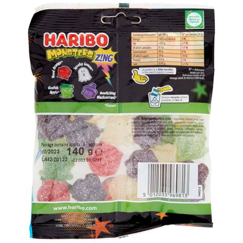 Haribo Limited Edition Monsters Zing 140g Wilko