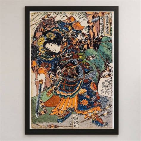 歌川国芳『通俗水滸伝豪傑百八人之一個 扈三娘』浮世絵 アート 光沢ポスター A3の通販 By Nats Shop｜ラクマ