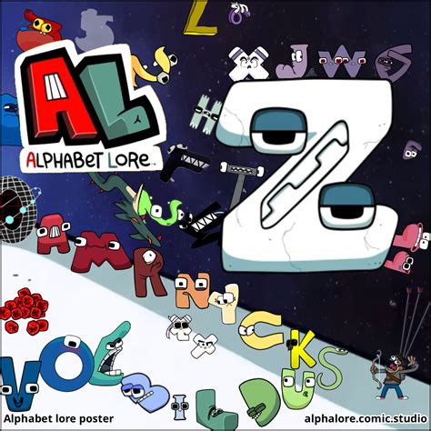 alphabet lore poster comic studio