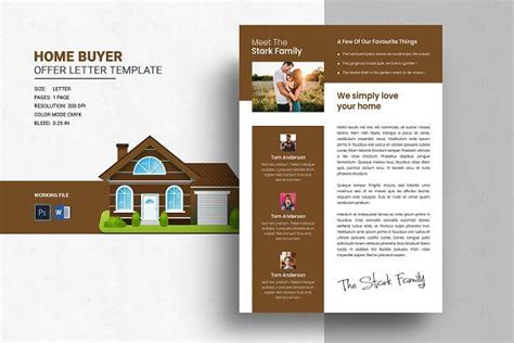 Home Buyer Offer Letter Template | Letter templates, Photography ...