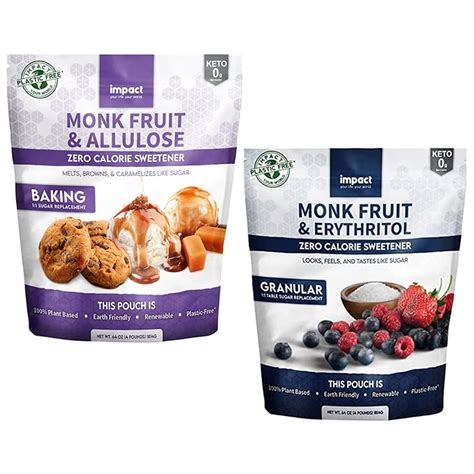 Amazon Monk Fruit Allulose Erythritol Sweetener Zero Calorie