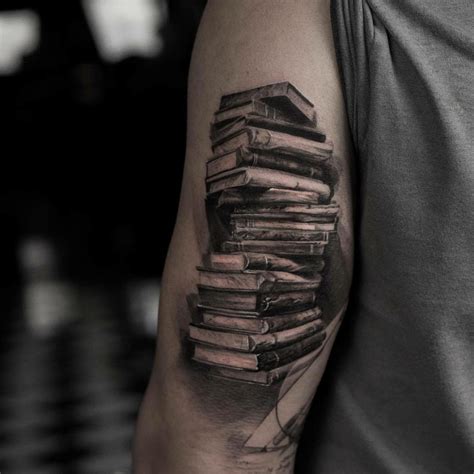 Books Arm Tattoo Best Sleeve Tattoos Hyper Realistic Tattoo