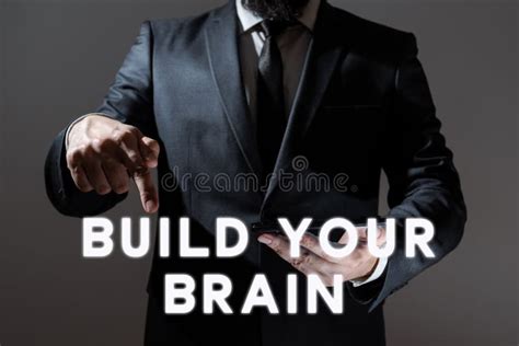 Hand Writing Sign Build Your Brain Business Concept Mental Activities