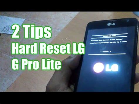 Como Reiniciar Un Celular Lg Pro Lite Compartir Celular