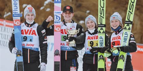 Noruega Ganha A Prova Por Equipes Mistas Da Etapa De Rasnov Da Copa Do