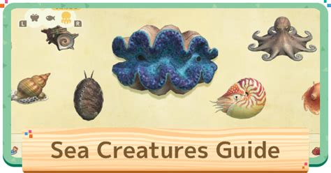 Crossing Sea Creature Guide